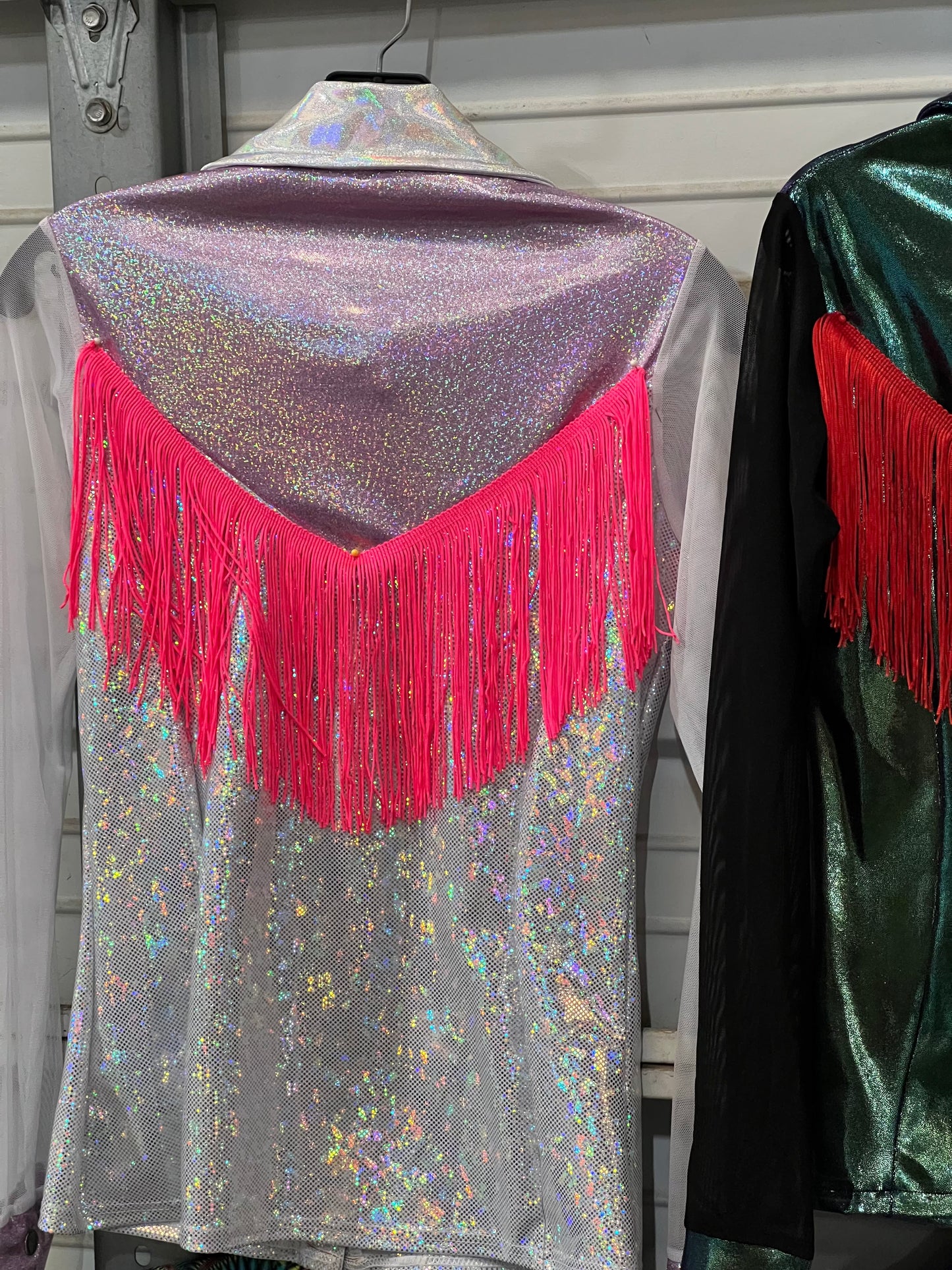Add Back Yoke Fringe to any shirt purchase Riverside Rodeo Shirts Neon Pink 