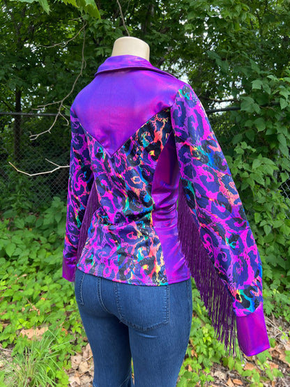 Rainbow Leopard Rodeo Shirt Rodeo Shirt Riverside Rodeo Shirts 