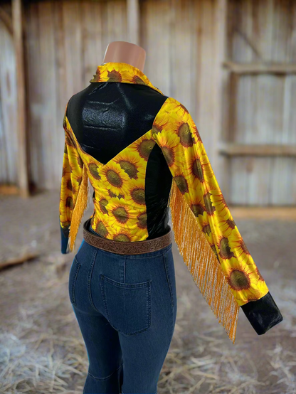 Sunflower Fields Rodeo shirt - Snap Front Rodeo Shirt Riverside Rodeo Shirts 