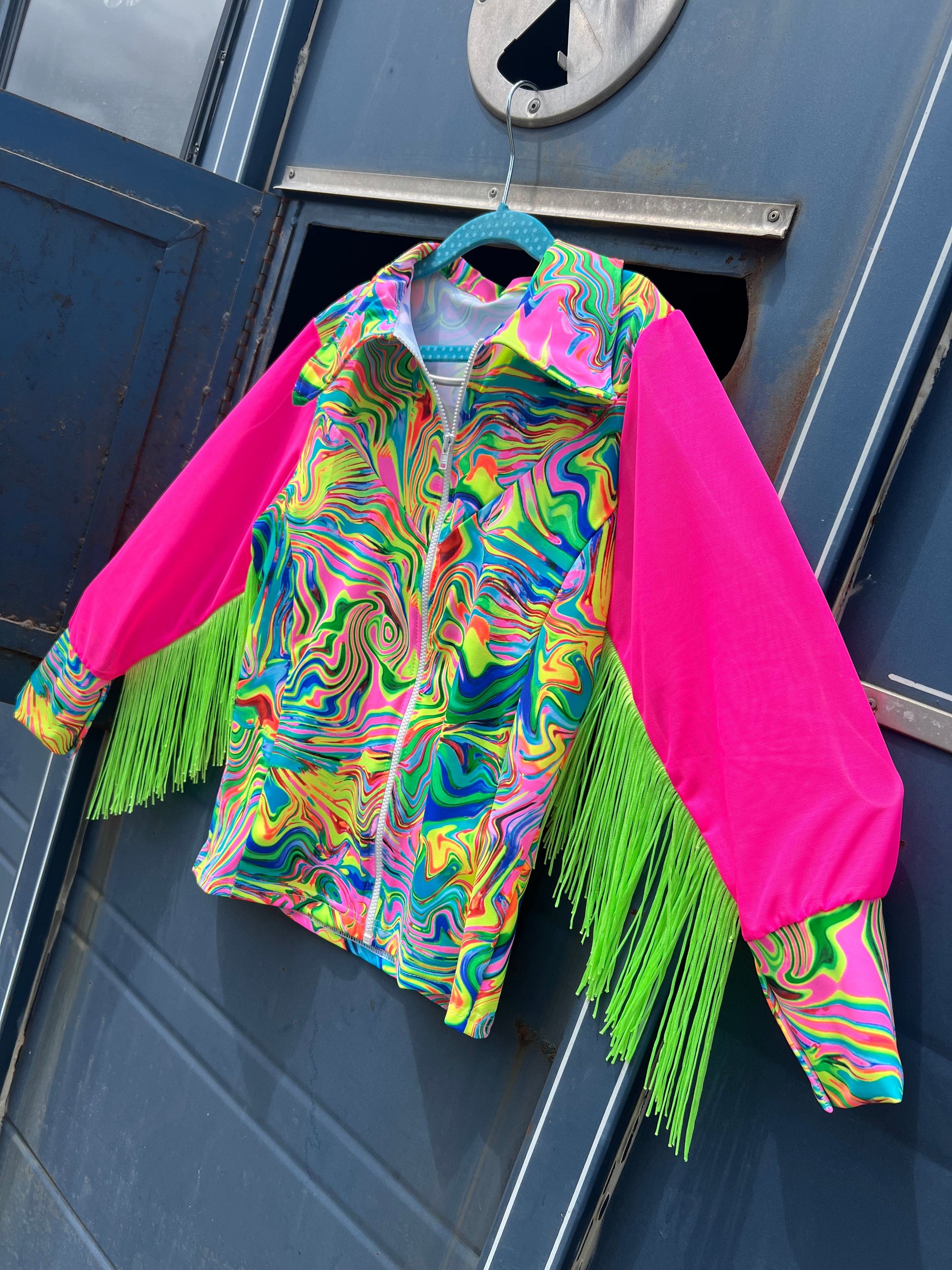 Neon Rodeo Shirt Design Neon Flux Mesh Sleeve Rodeo Shirt - Riverside Rodeo Shirts