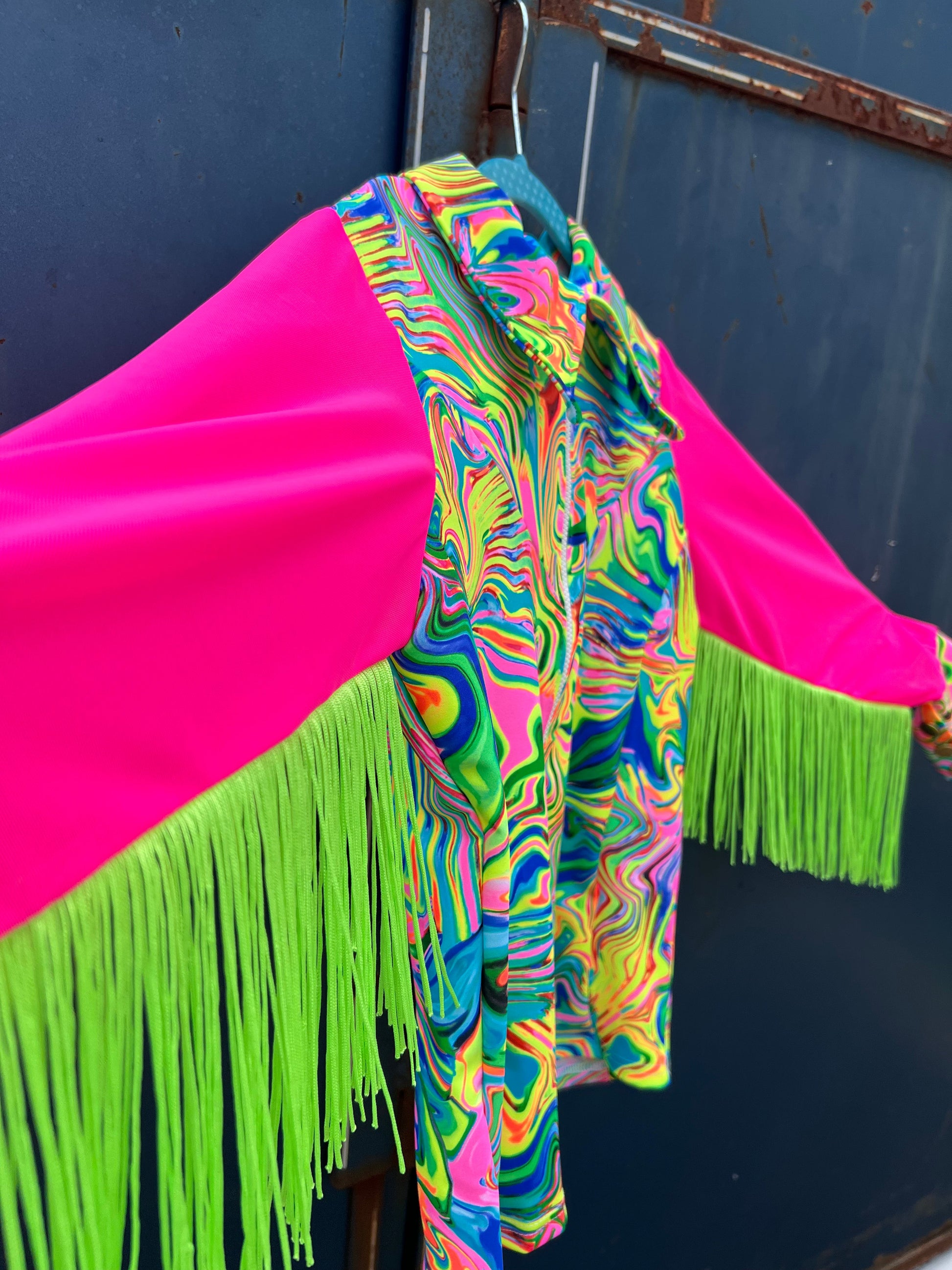 Neon Rodeo Shirt Design Neon Flux Mesh Sleeve Rodeo Shirt - Riverside Rodeo Shirts