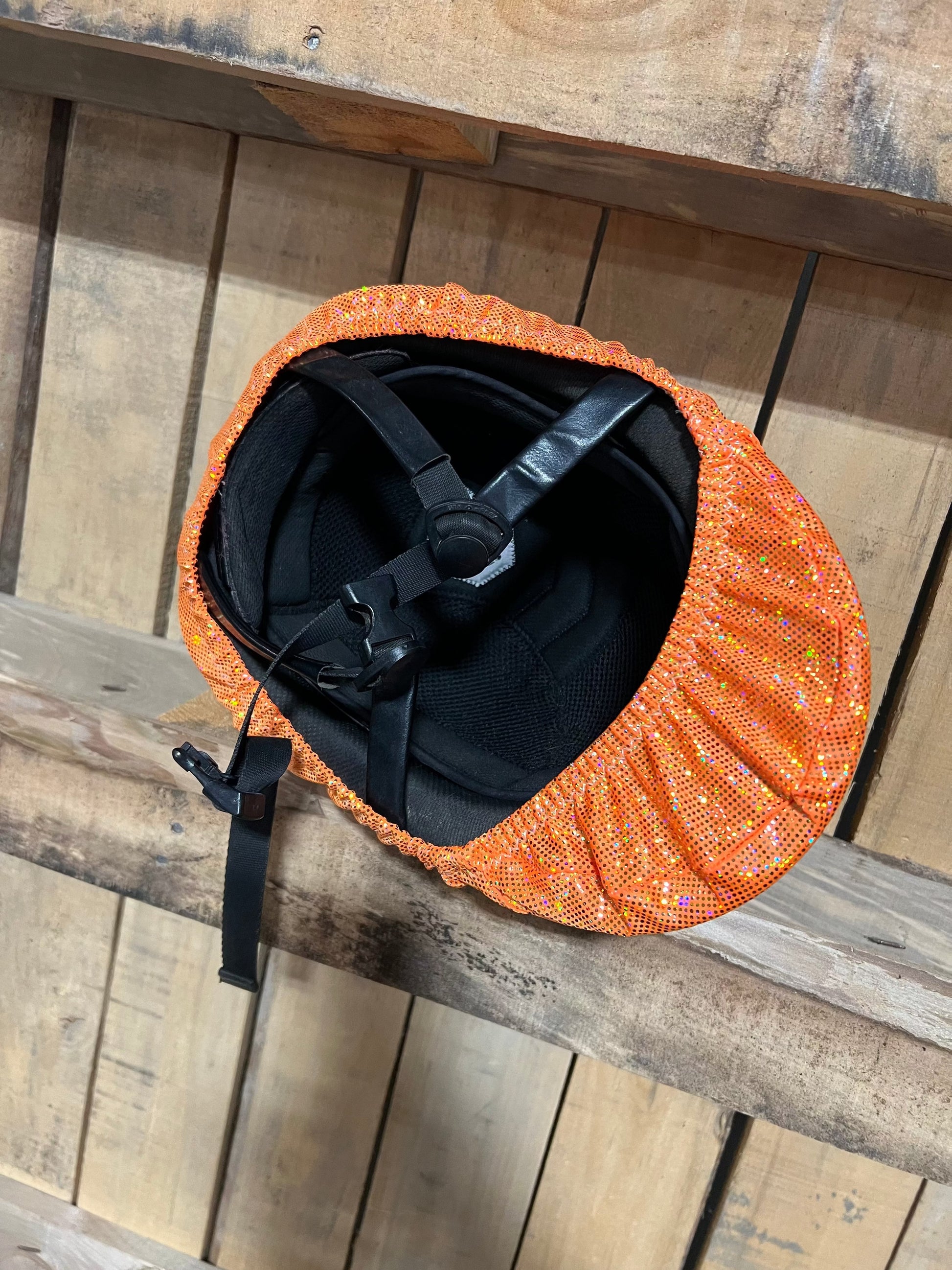 Jack-o-Lantern Helmet Cover Fly Bonnet Riverside Rodeo Shirts 