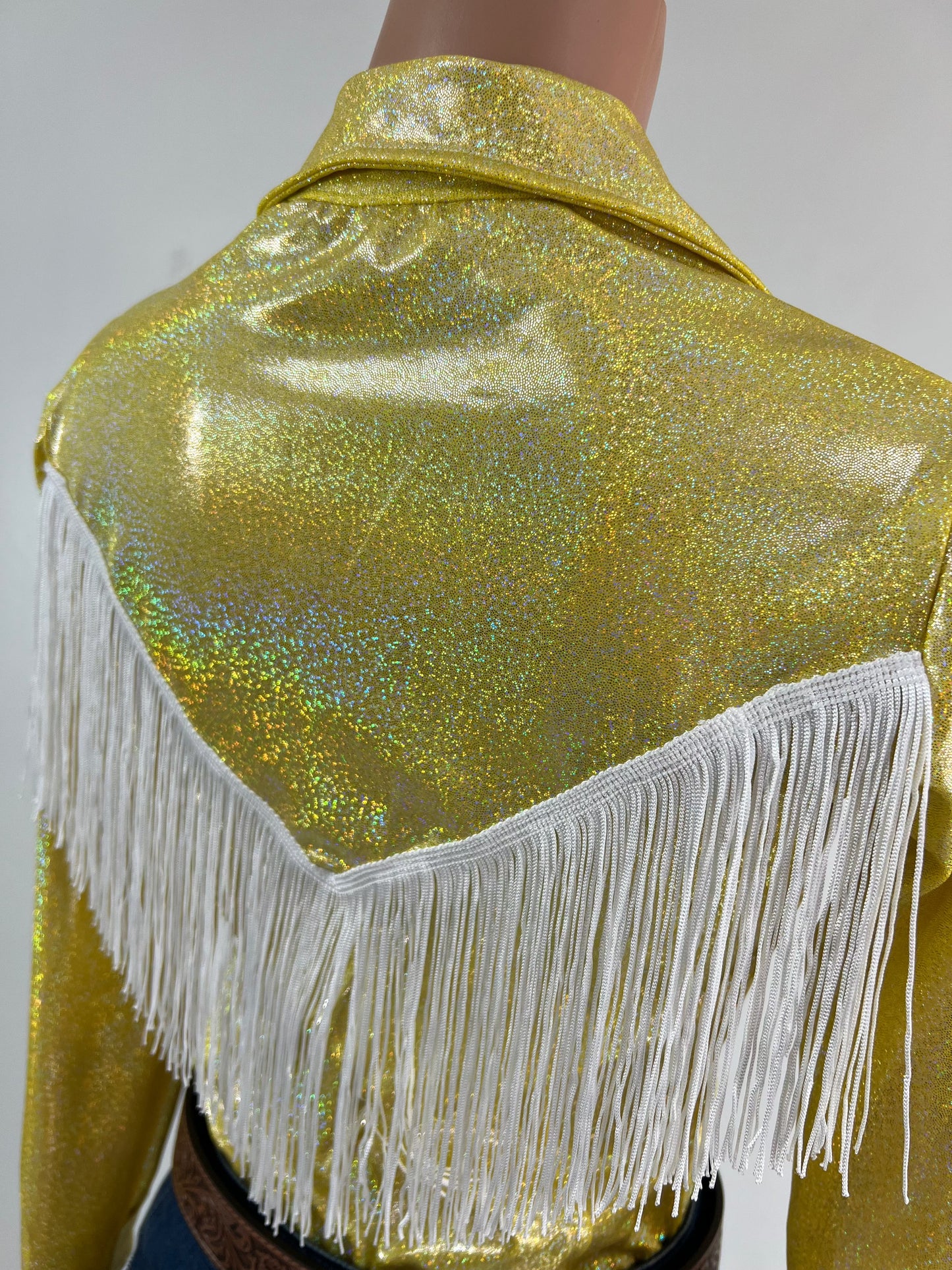 Palomino Snap Front Rodeo Shirt with Back Yoke Fringe Rodeo Shirt Riverside Rodeo Shirts 