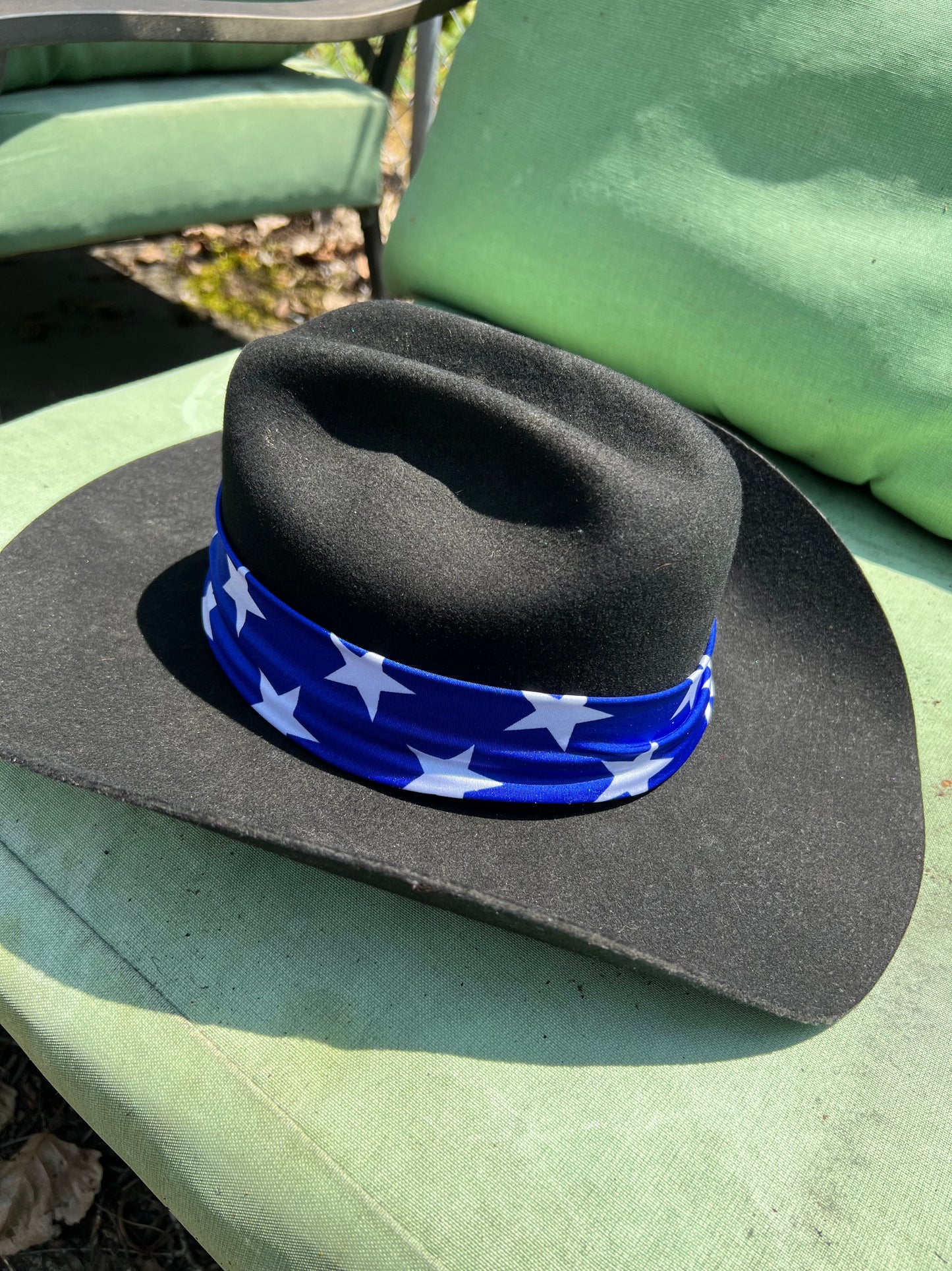 Blue and White Star Hat Band Hat band Riverside Rodeo Shirts 