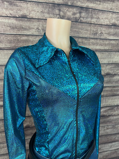 Turquoise Sparkle Rodeo Shirt Rodeo Shirt Riverside Rodeo Shirts 