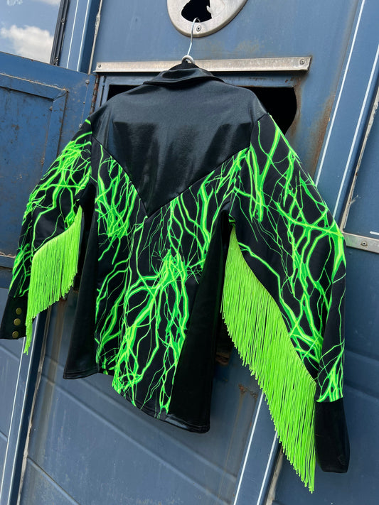 Neon Green Lightning Rodeo Shirt Rodeo Shirt Riverside Rodeo Shirts 