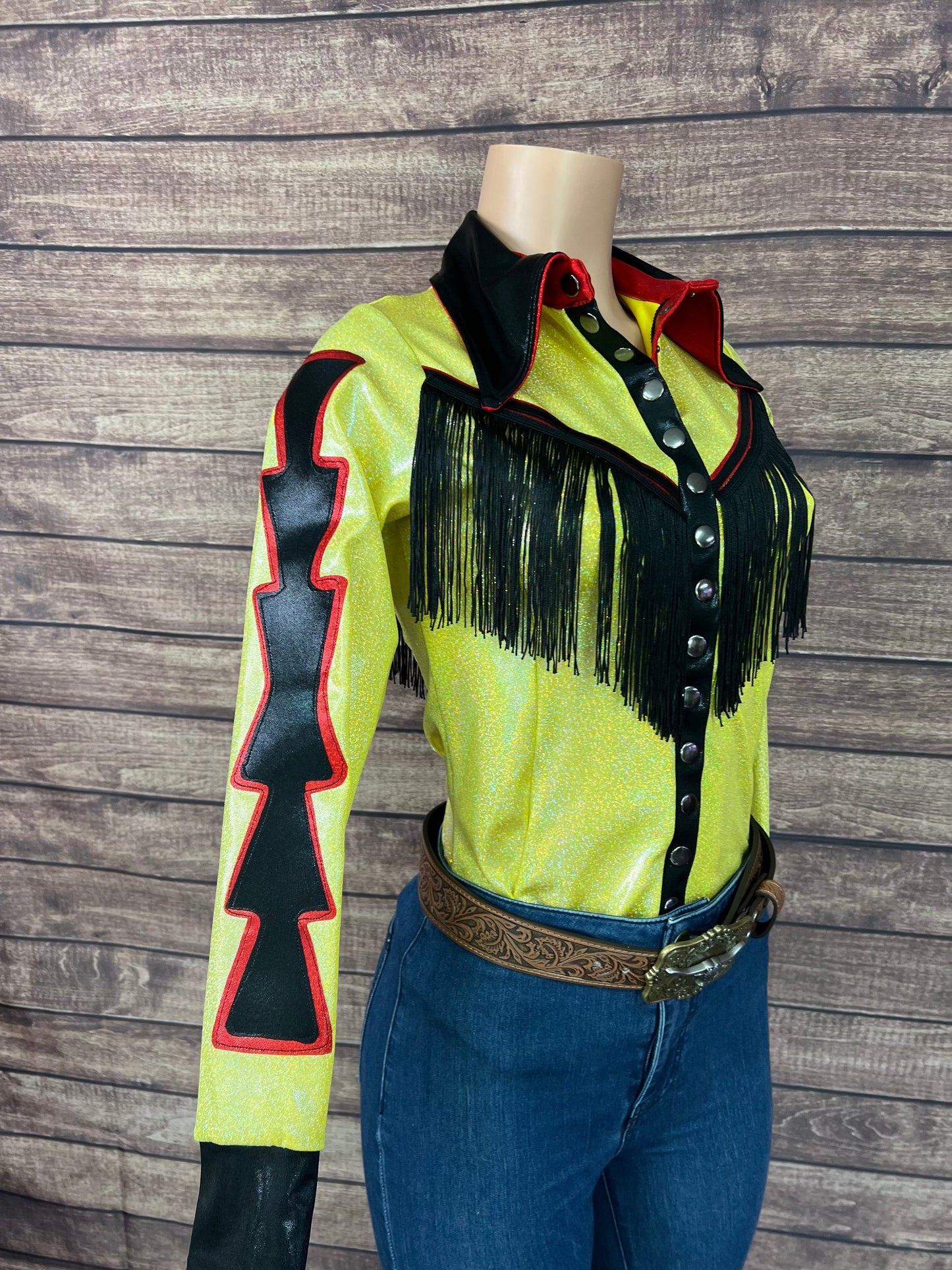 Sonora Snap Front Rodeo Shirt with Front and Back Yoke Fringe Rodeo Shirt Riverside Rodeo Shirts 