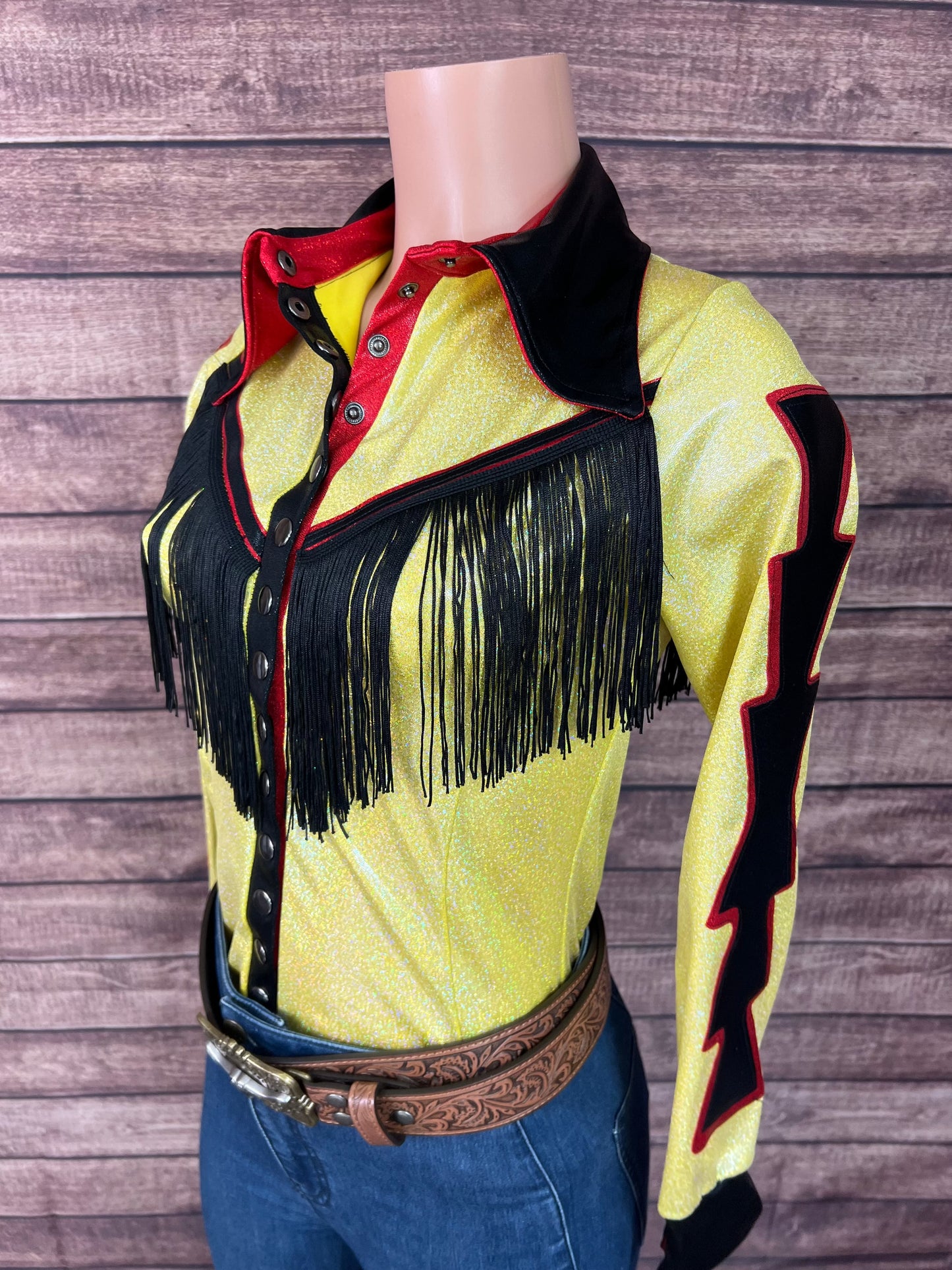 Sonora Snap Front Rodeo Shirt with Front and Back Yoke Fringe Rodeo Shirt Riverside Rodeo Shirts 