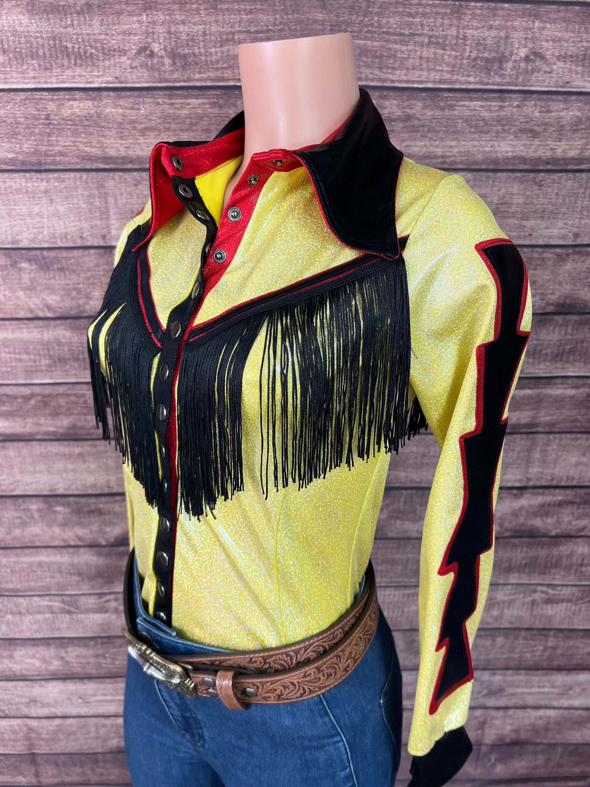 Sonora Snap Front Rodeo Shirt with Front and Back Yoke Fringe Rodeo Shirt Riverside Rodeo Shirts 
