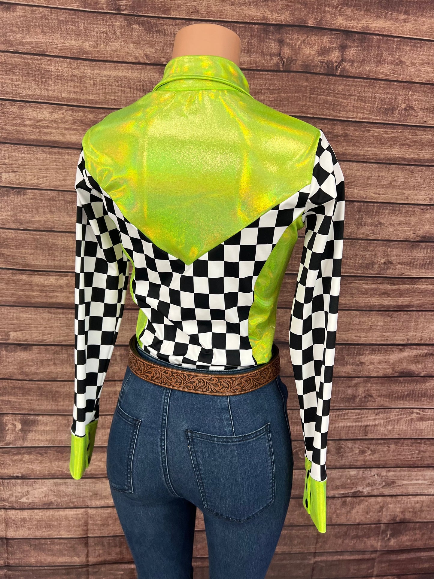 Checks in the Limelight Snap Front Rodeo Shirt Rodeo Shirt Riverside Rodeo Shirts 