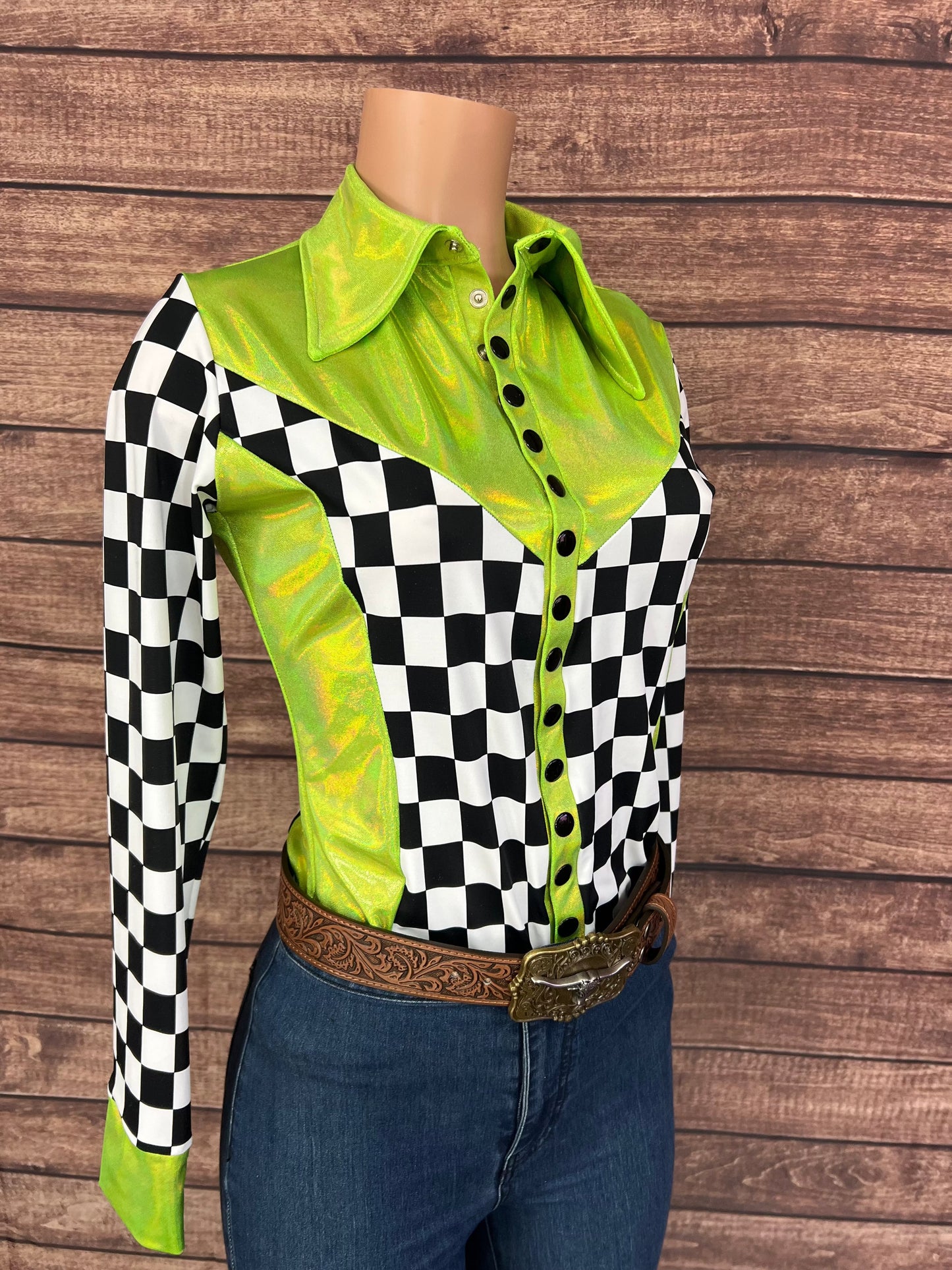 Checks in the Limelight Snap Front Rodeo Shirt Rodeo Shirt Riverside Rodeo Shirts 