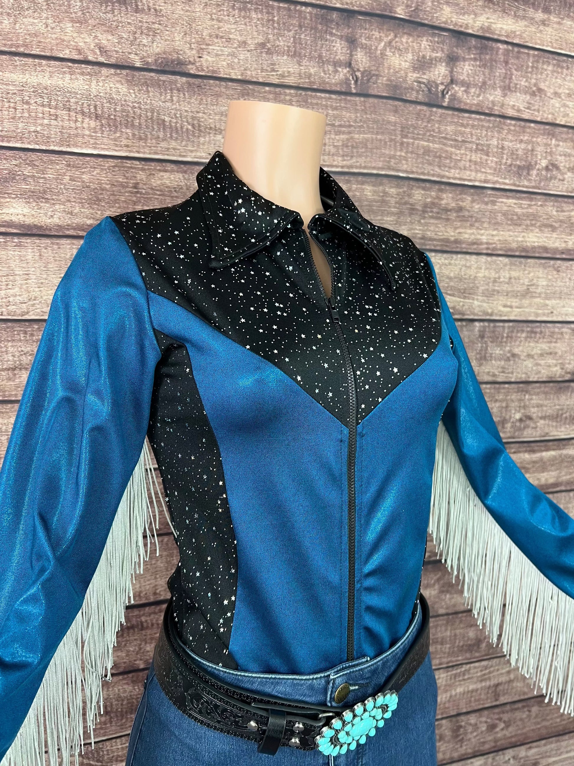 READY to SHIP size MEDIUM Stormy Skies Rodeo Shirt Rodeo Shirt Riverside Rodeo Shirts 