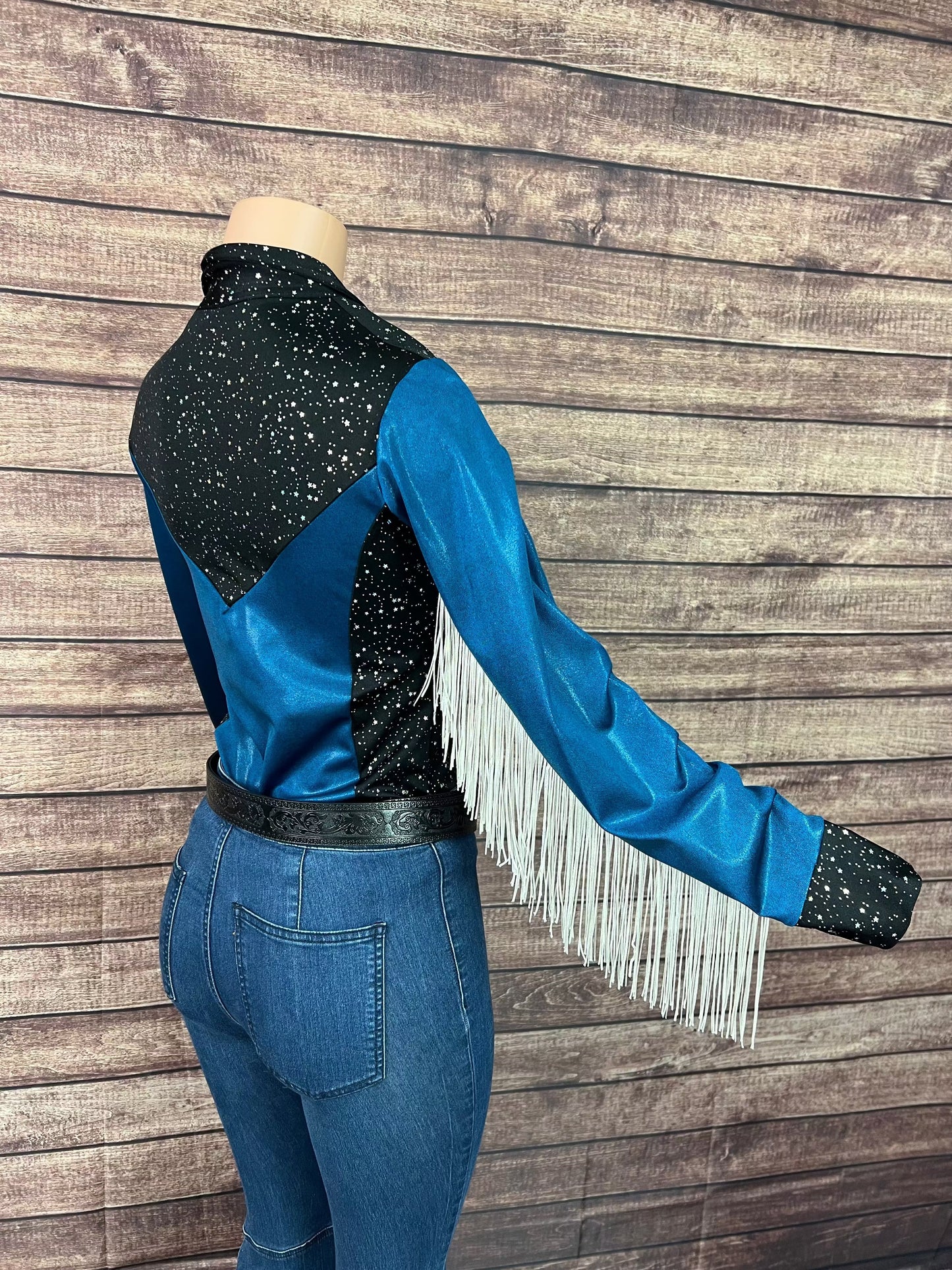 READY to SHIP size MEDIUM Stormy Skies Rodeo Shirt Rodeo Shirt Riverside Rodeo Shirts 