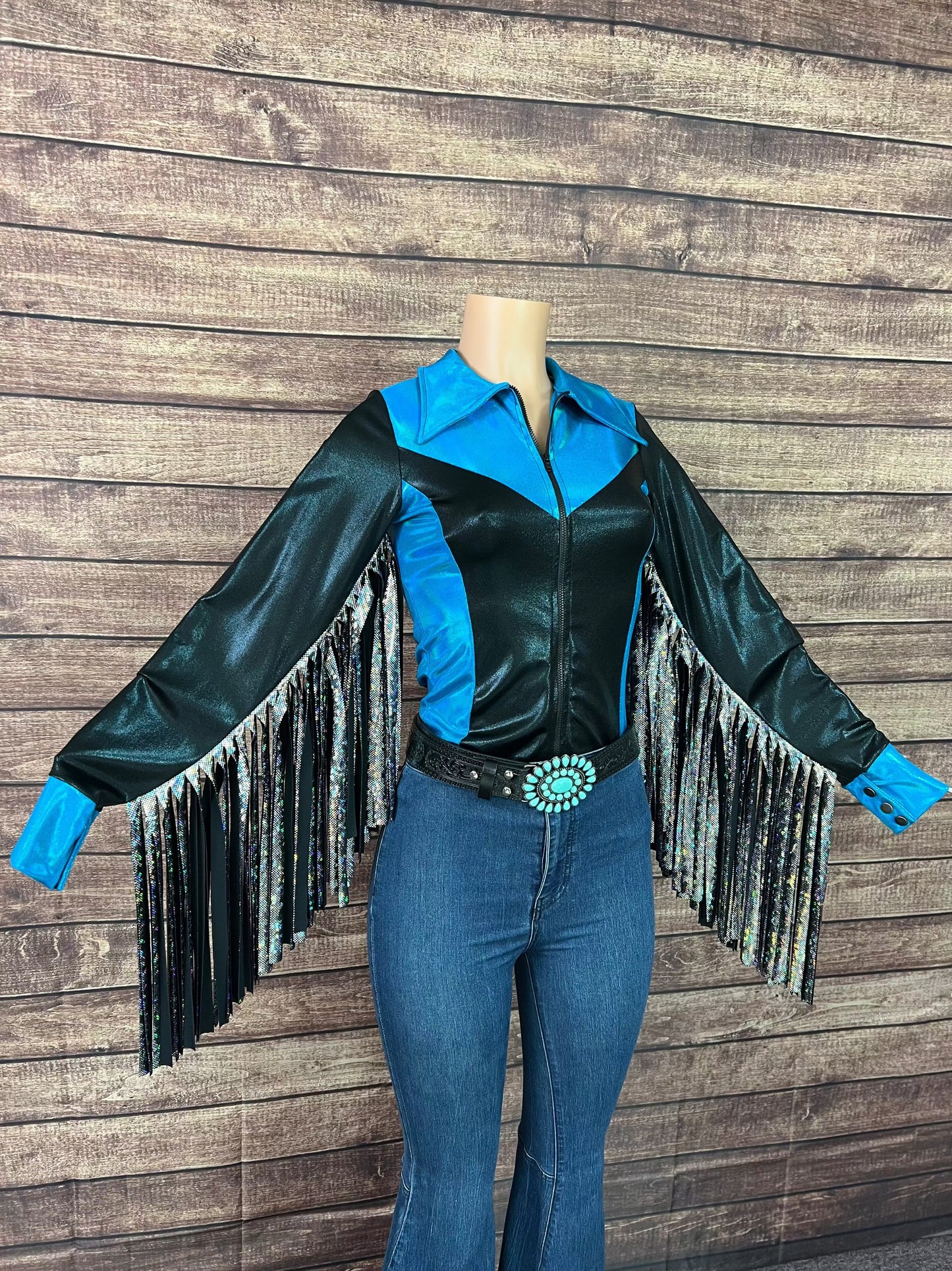 Trailblazer Rodeo Shirt with Thunderbird Fringe Rodeo Shirt Riverside Rodeo Shirts 