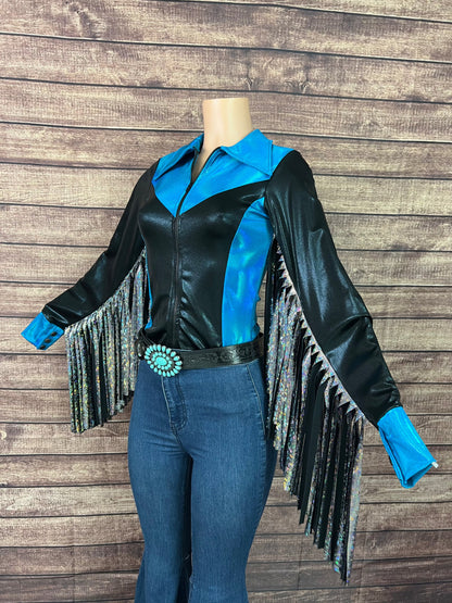 READY to SHIP Size Small Trailblazer Rodeo Shirt with Thunderbird Fringe Rodeo Shirt Riverside Rodeo Shirts 