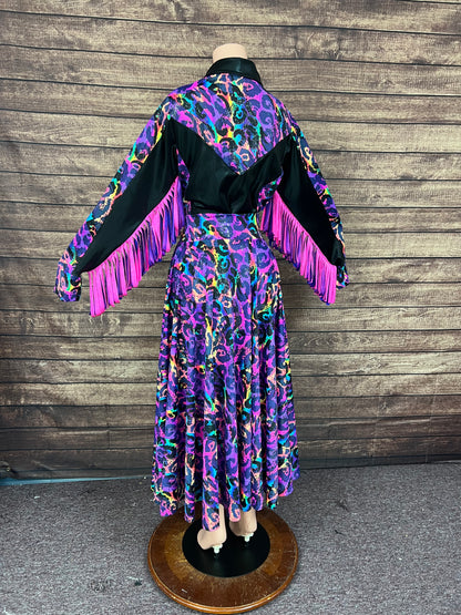 Rainbow Leopard Sharpshooter Shirt and Skirt Set