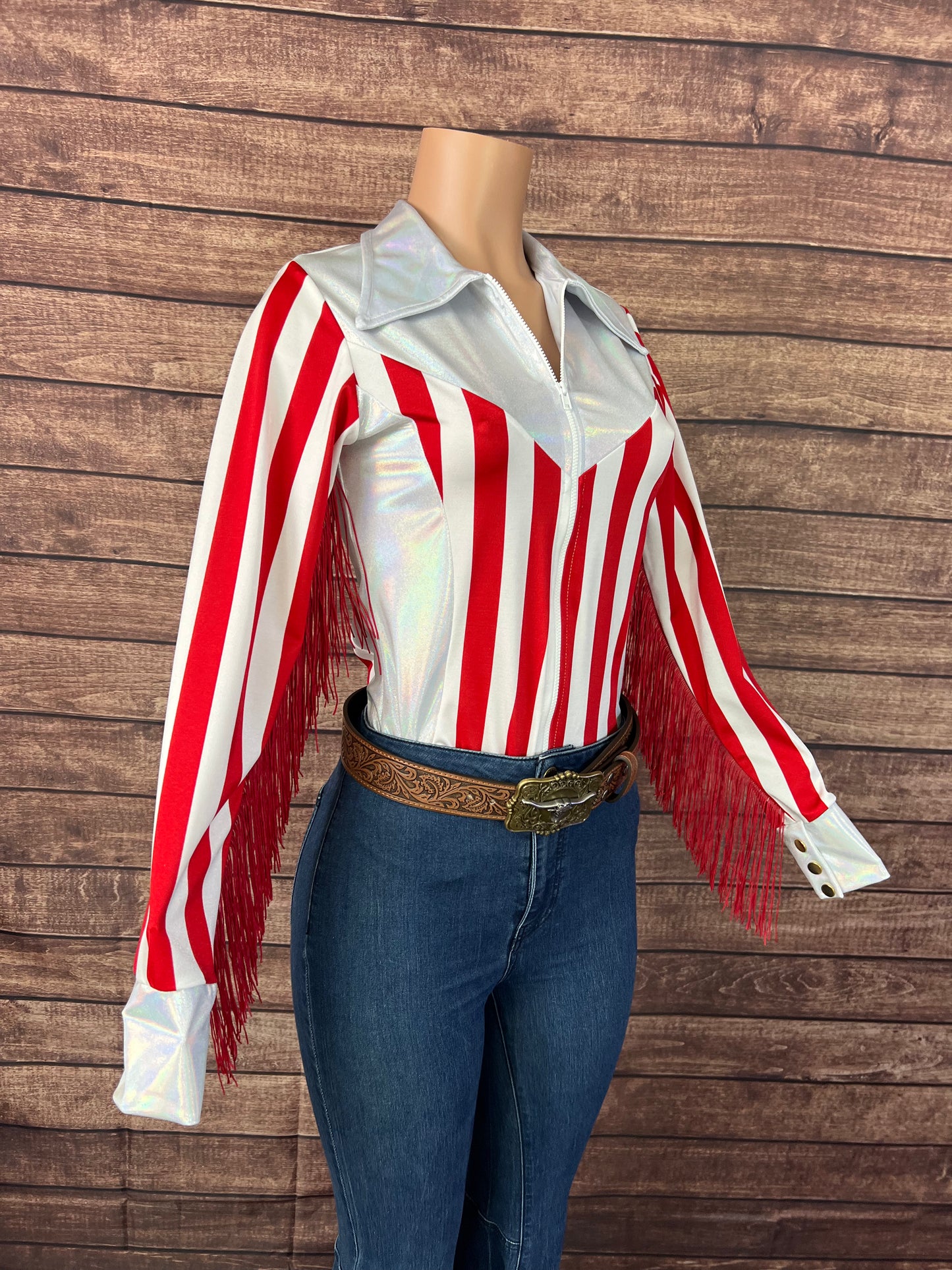 Ready to Ship MEDIUM Popcorn and Peanuts Rodeo Shirt