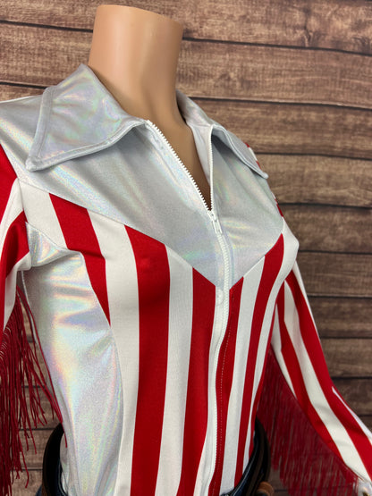 Ready to Ship MEDIUM Popcorn and Peanuts Rodeo Shirt