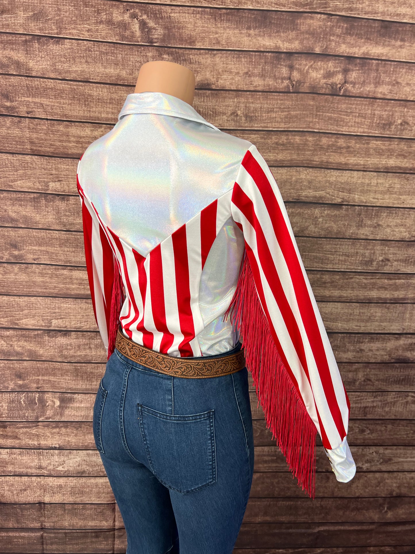 Ready to Ship MEDIUM Popcorn and Peanuts Rodeo Shirt