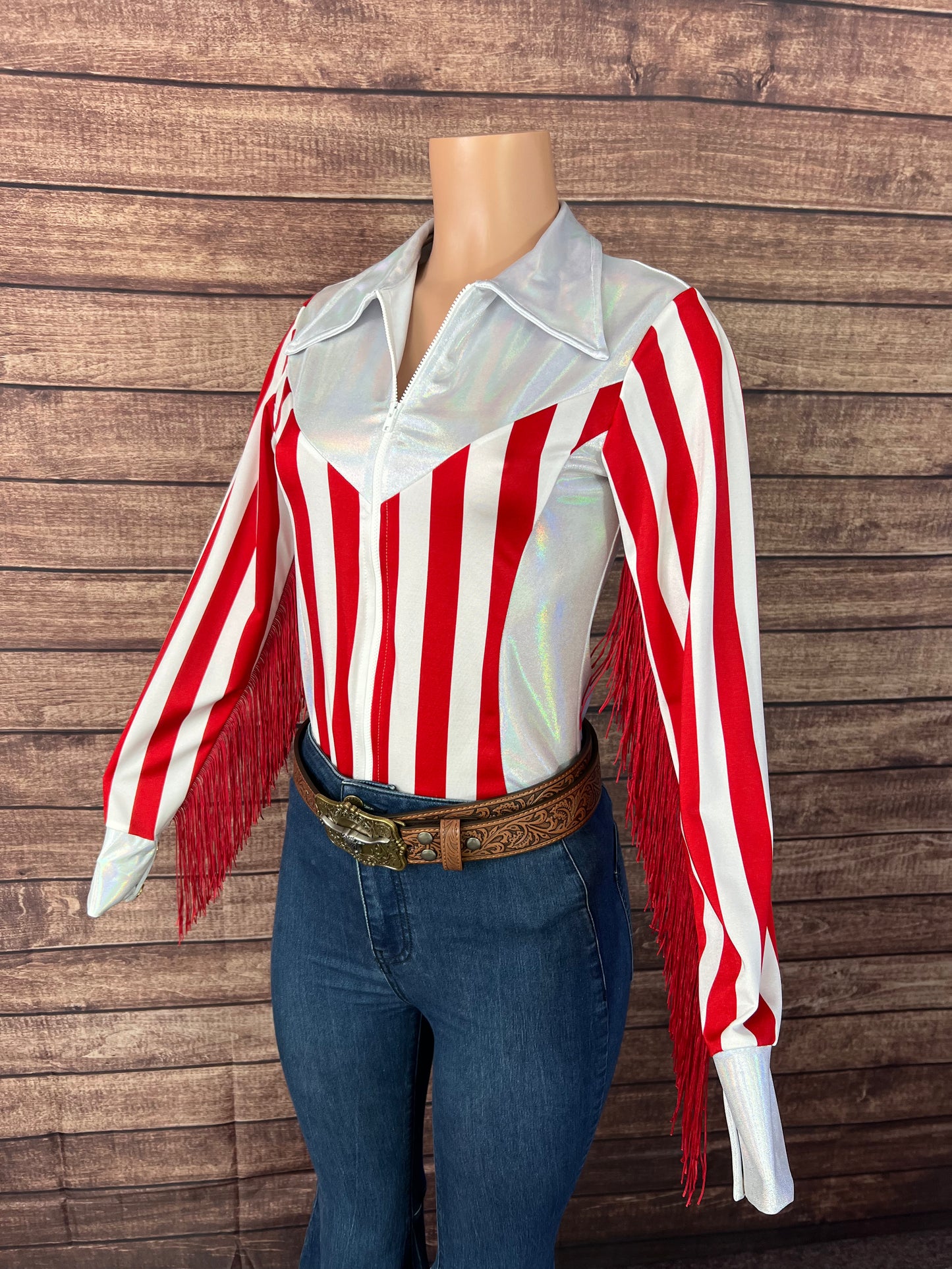 Ready to Ship MEDIUM Popcorn and Peanuts Rodeo Shirt