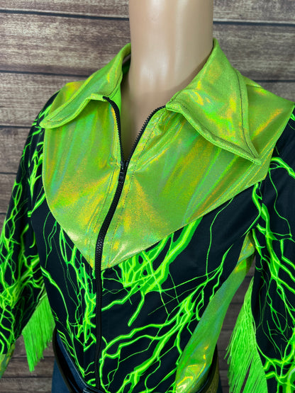 Green Lightning Rodeo Shirt