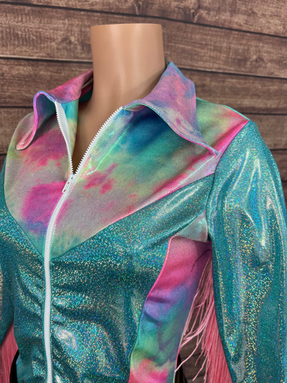 Seafoam Sparkly Rodeo Shirt