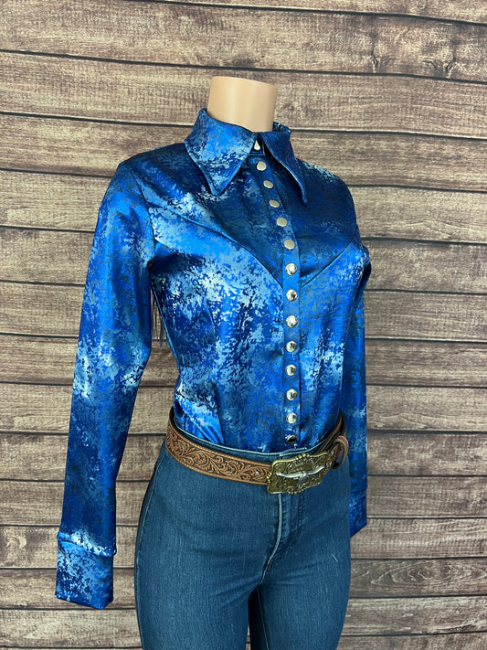 Glacier Bay Snap Front Rodeo Shirt with Fringe