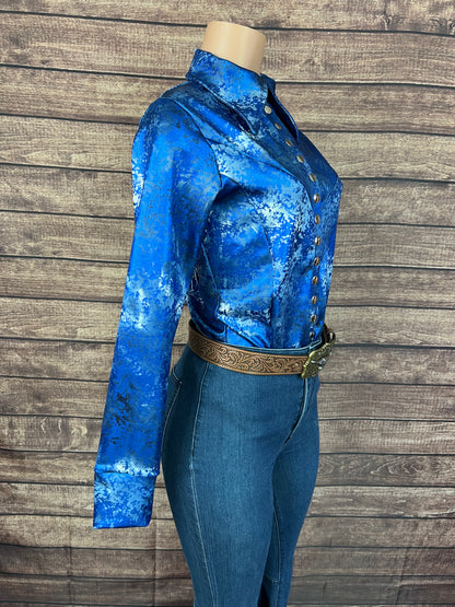Glacier Bay Snap Front Rodeo Shirt with Fringe