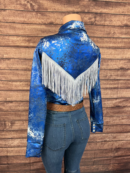 Glacier Bay Snap Front Rodeo Shirt with Fringe
