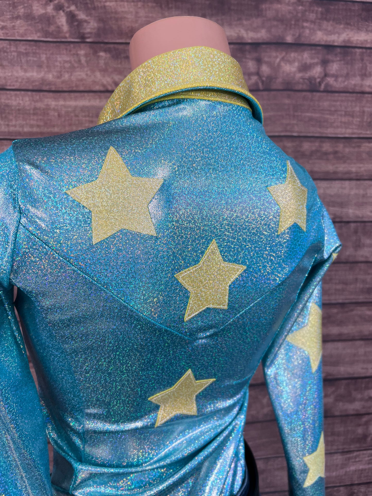 Seafoam Starshine Snap Front Rodeo Shirt