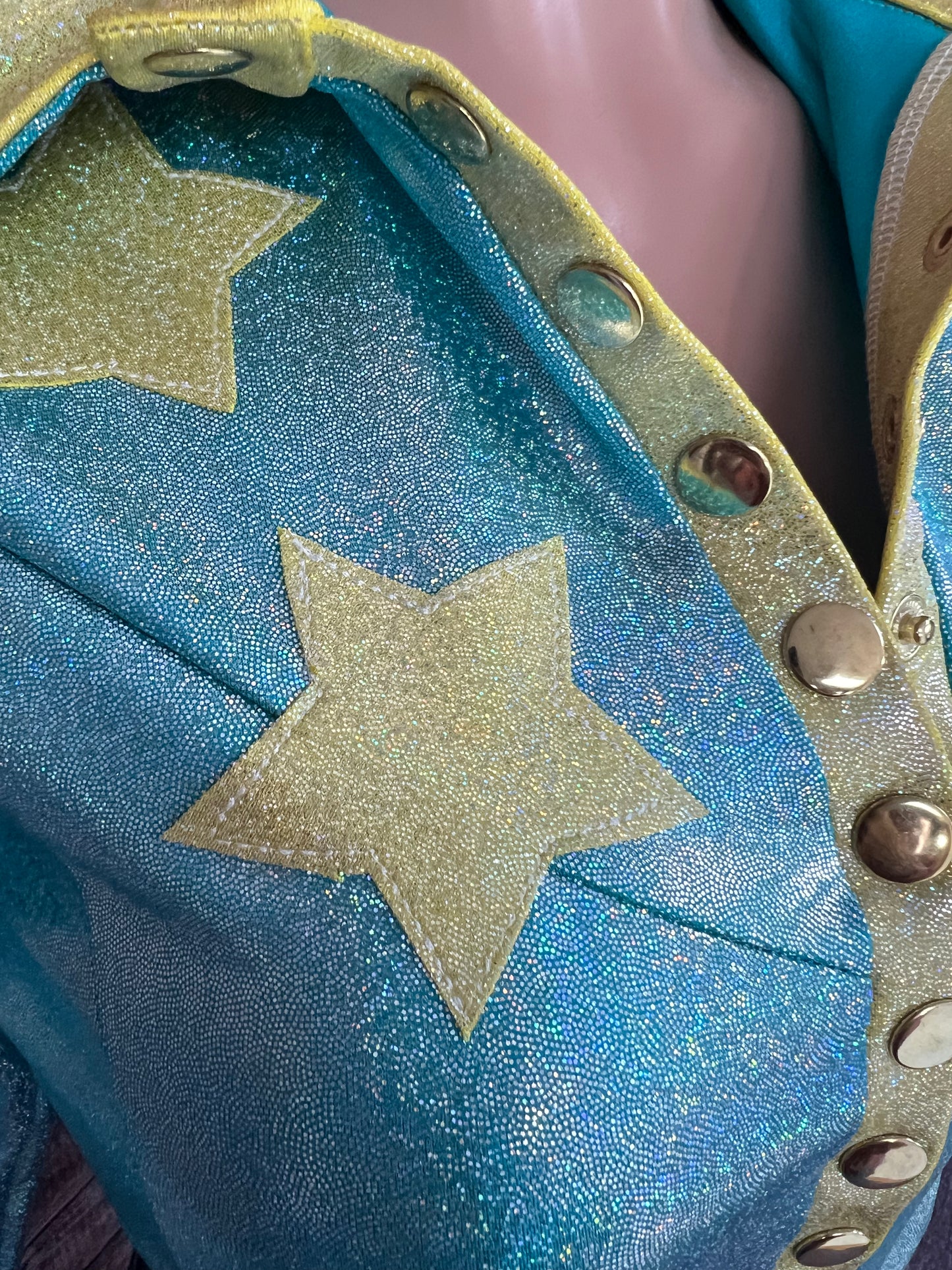 Seafoam Starshine Snap Front Rodeo Shirt
