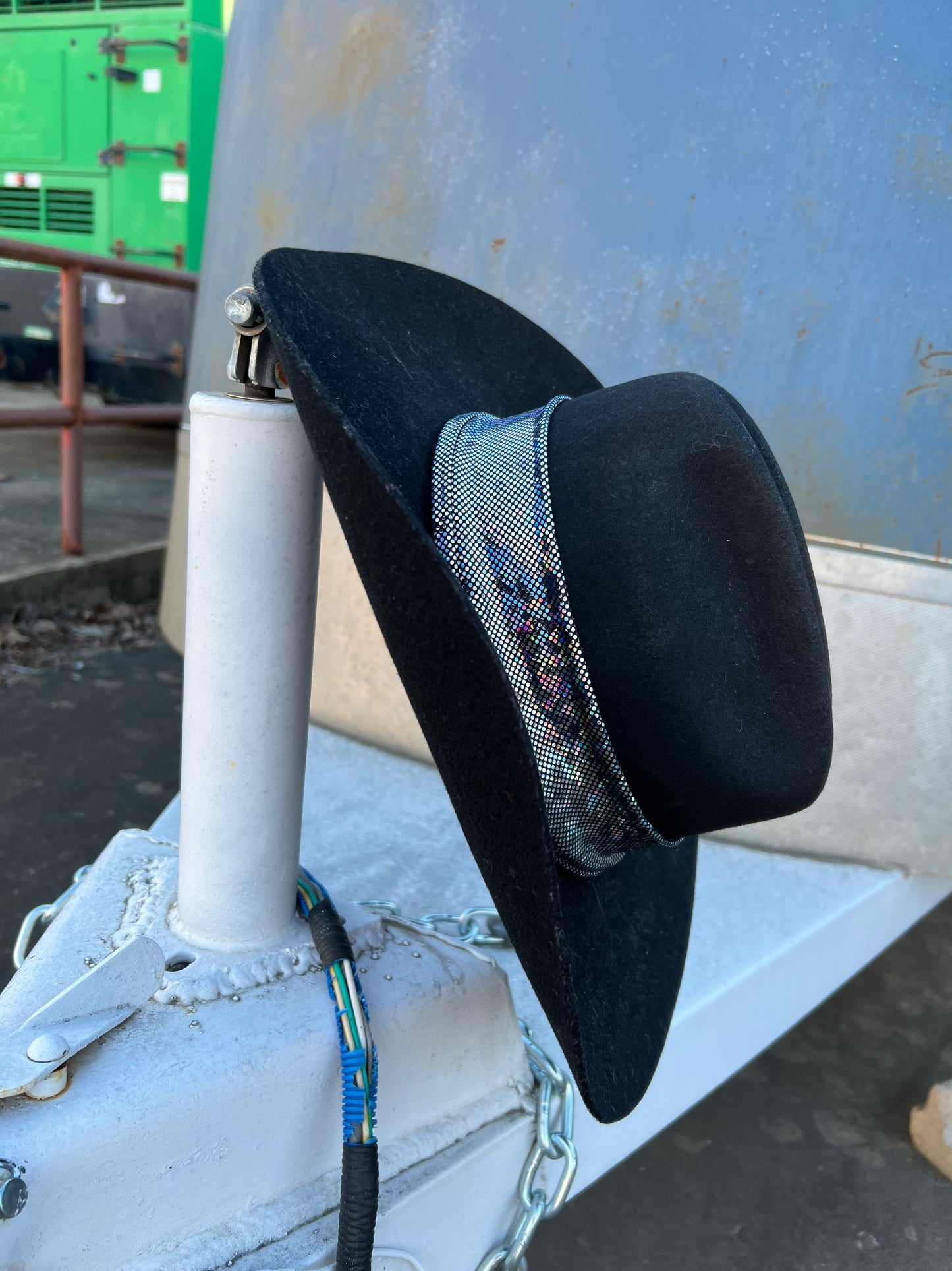 Silver Kaleidoscope Hat Band