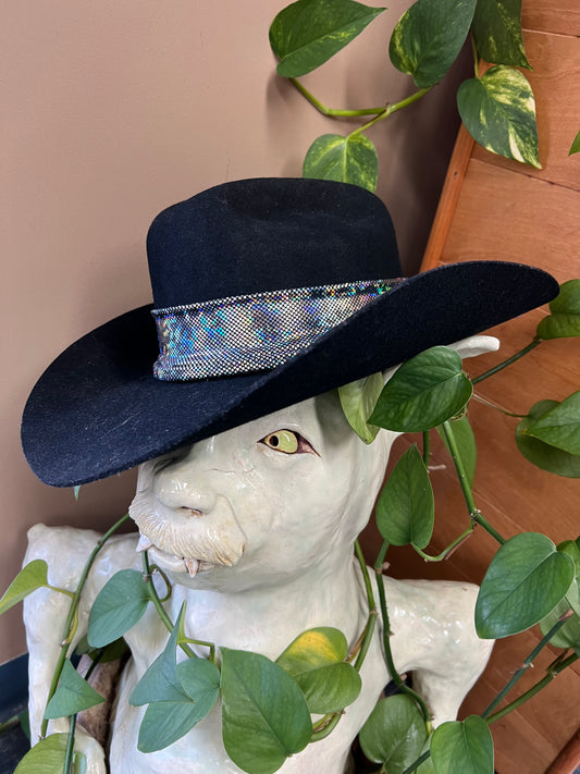 Silver Kaleidoscope Hat Band