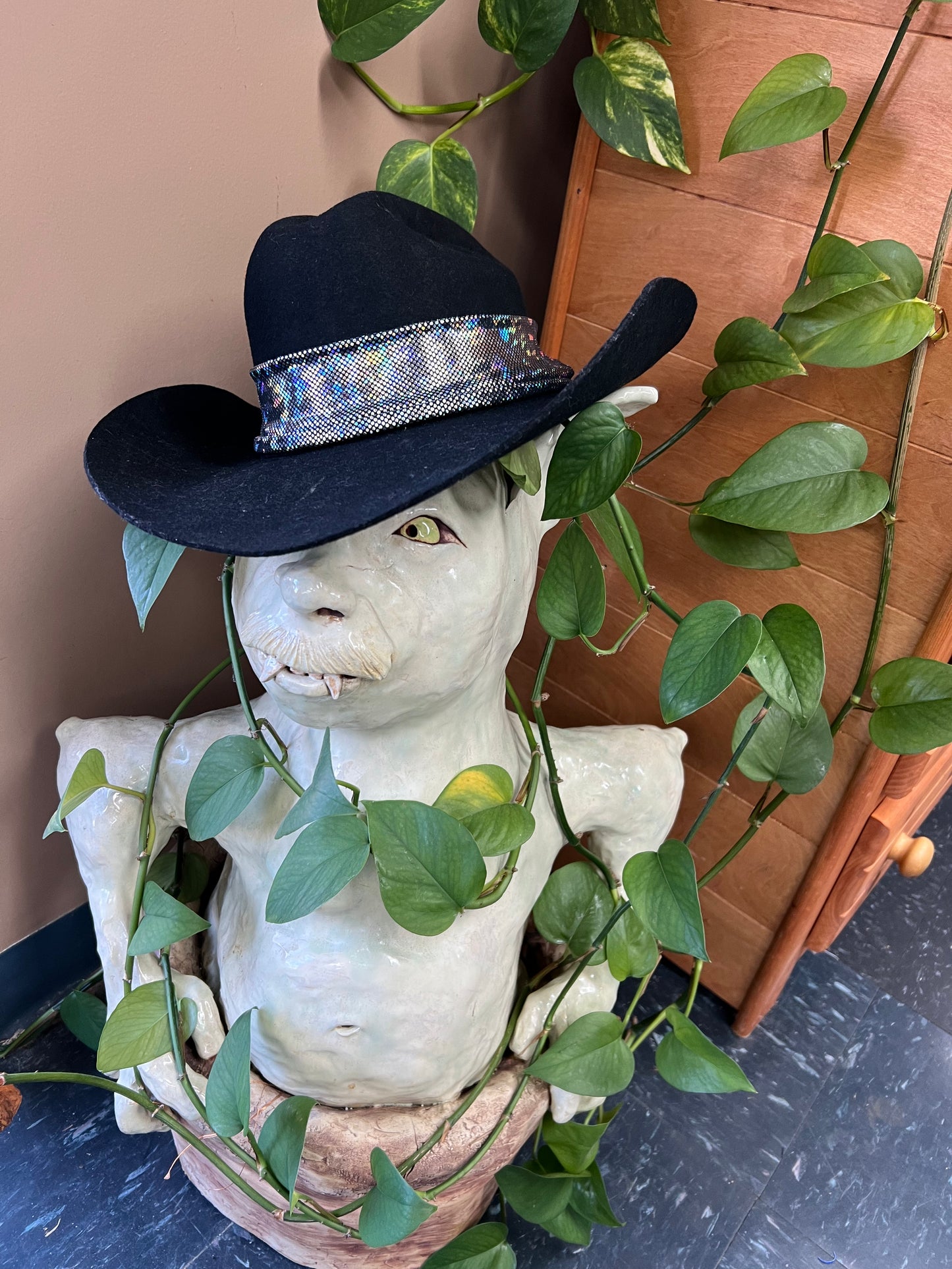 Silver Kaleidoscope Hat Band