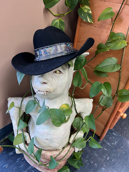Silver Kaleidoscope Hat Band