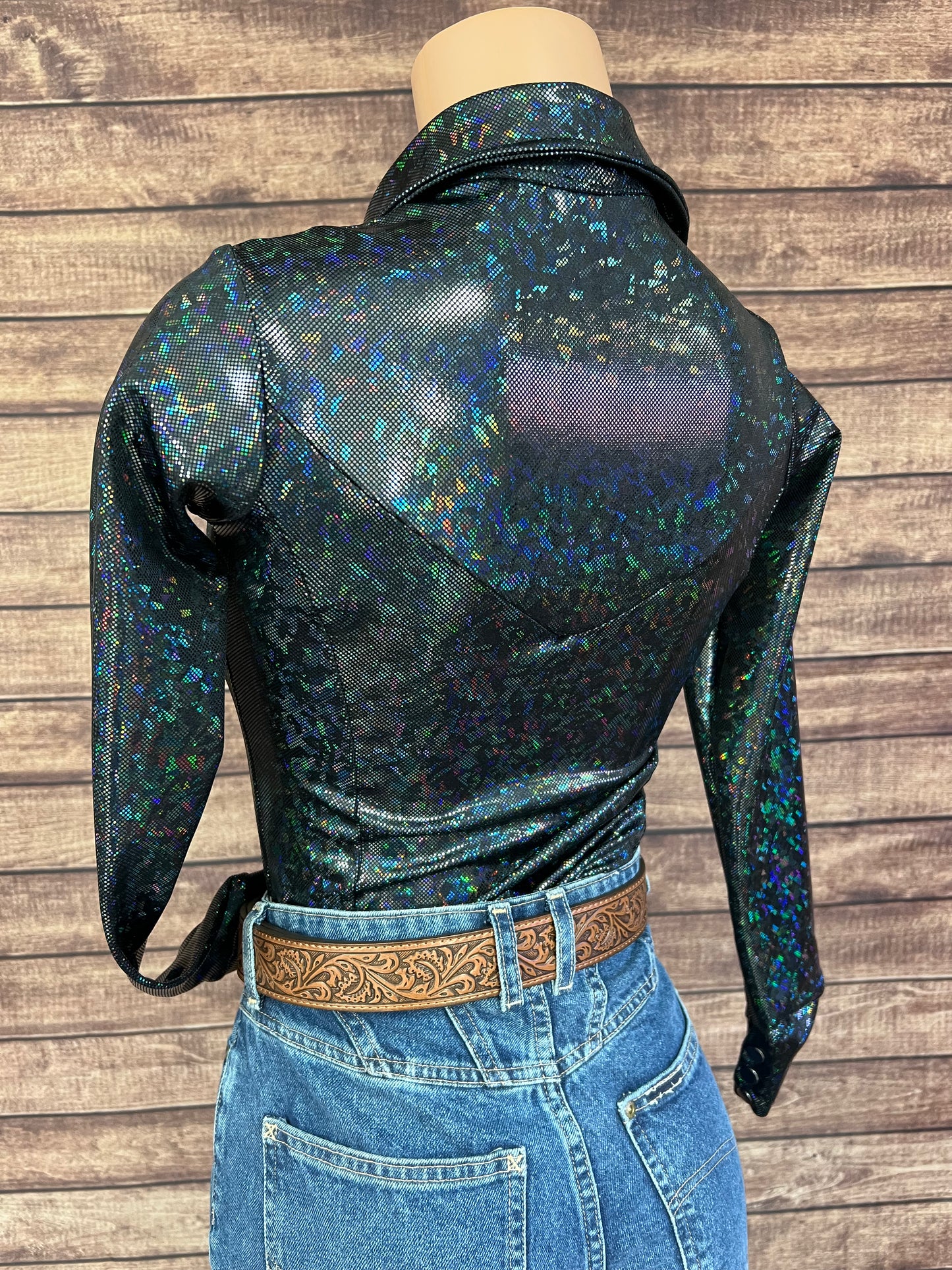 Black Kaleidoscope Snap Front Rodeo Shirt