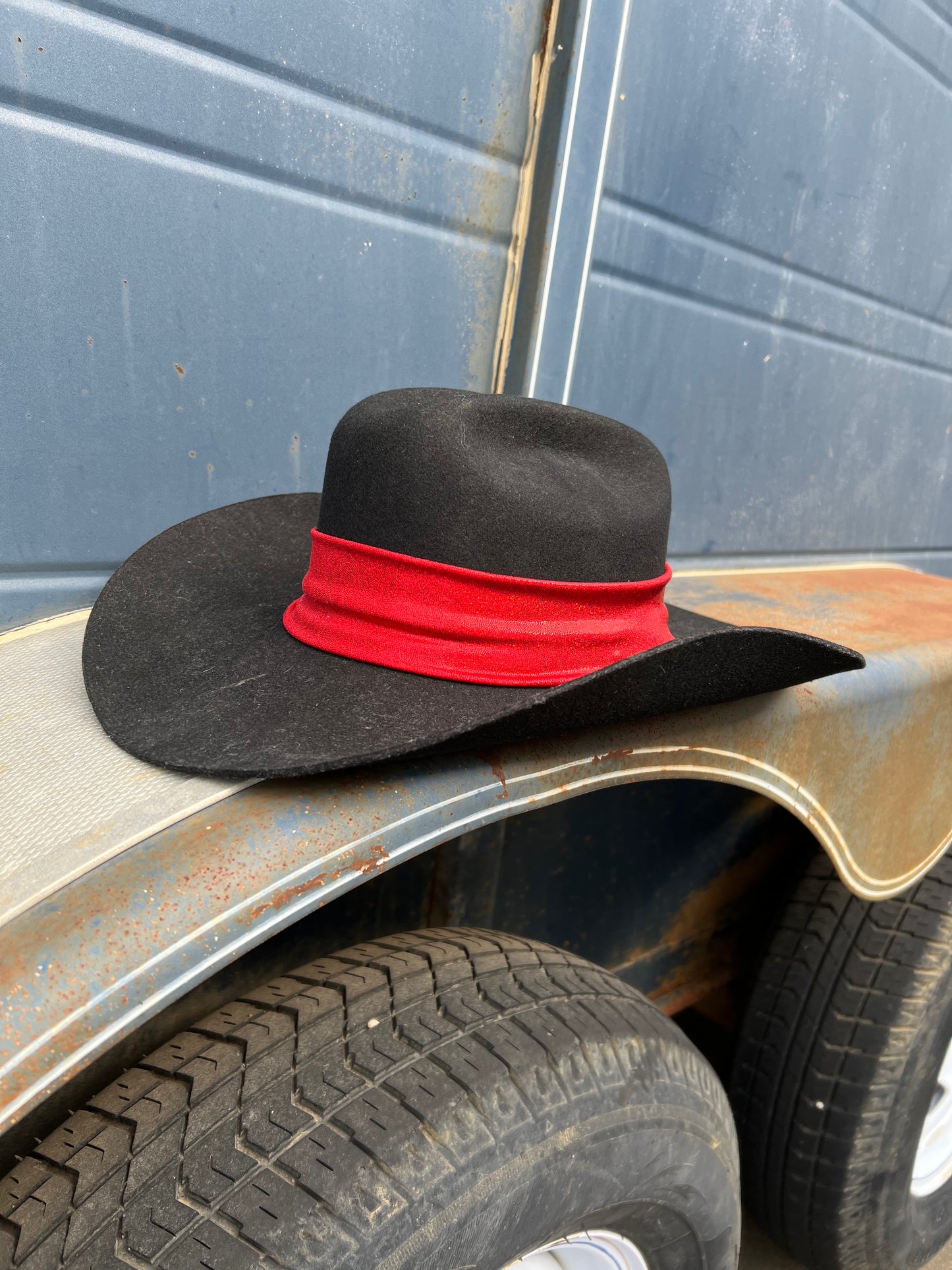 Red Sparkly Hat Band