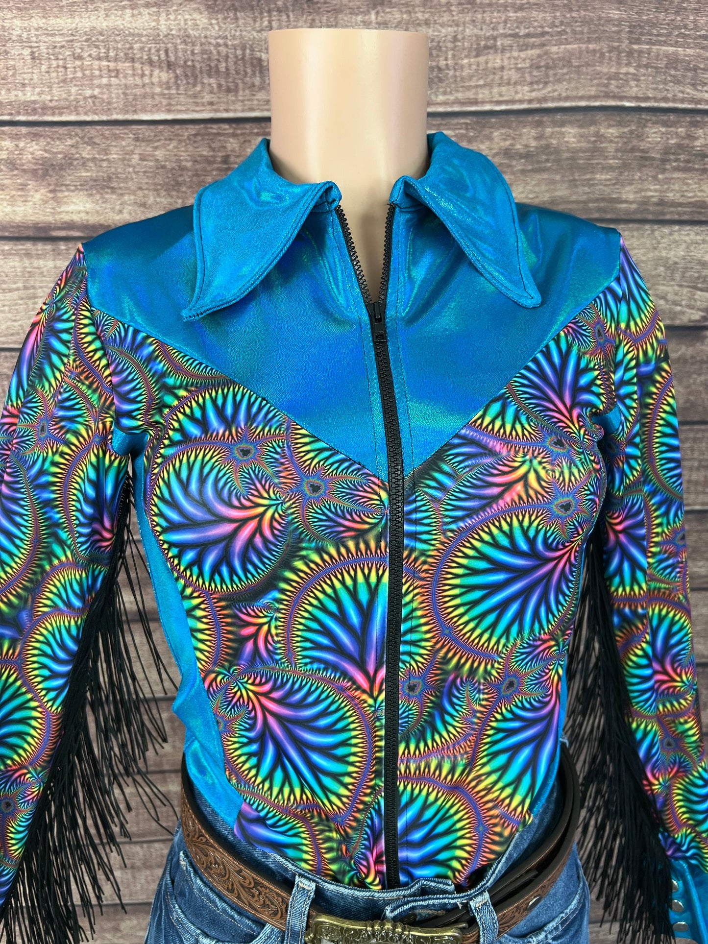 Radioactive/Peacock Rodeo Shirt