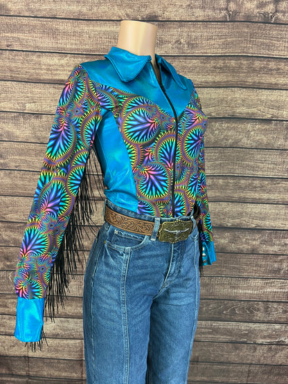 Radioactive/Peacock Rodeo Shirt