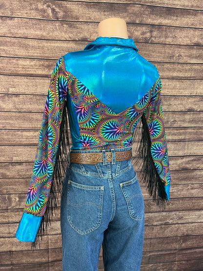 Radioactive/Peacock Rodeo Shirt