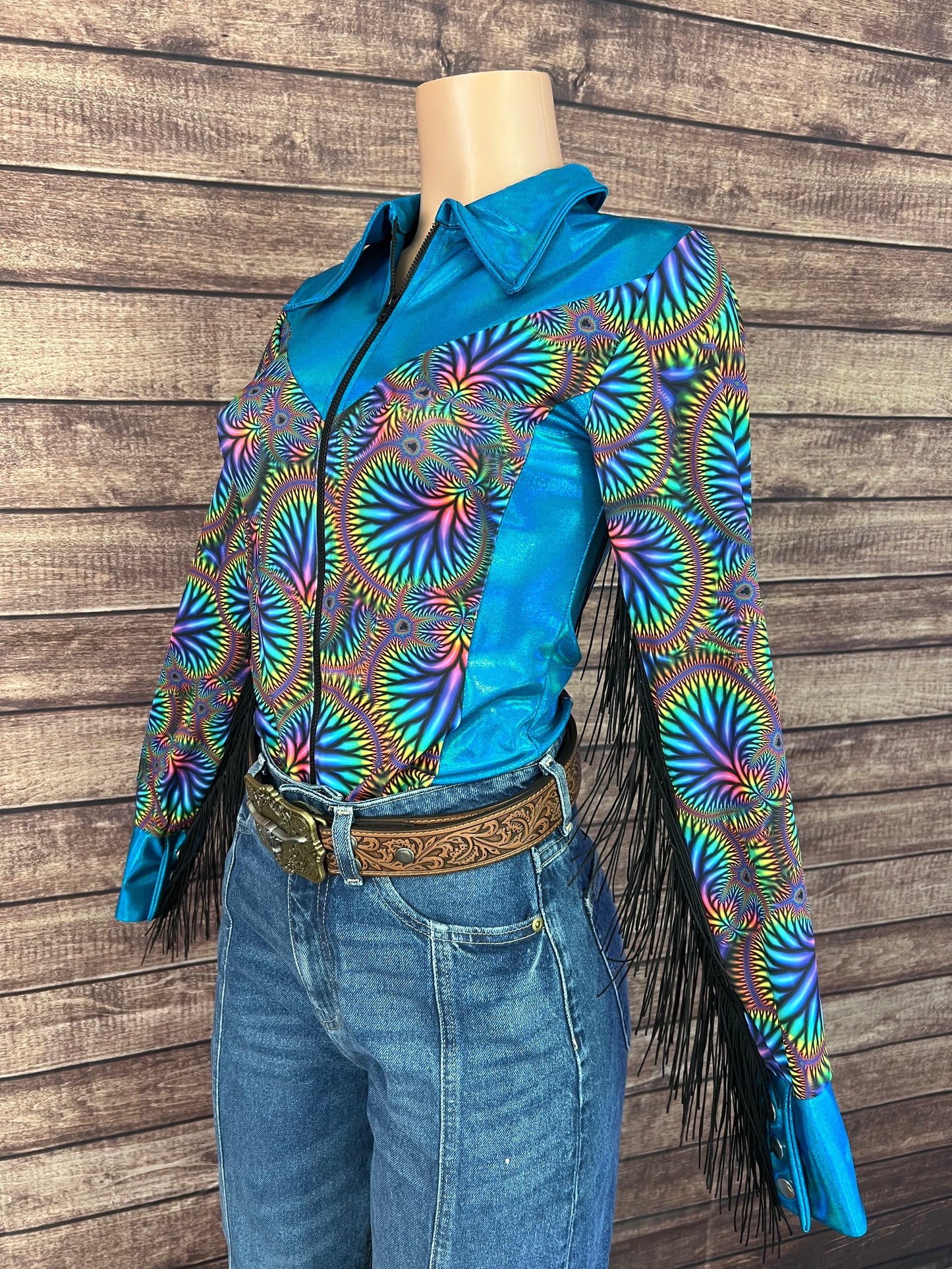 Radioactive/Peacock Rodeo Shirt