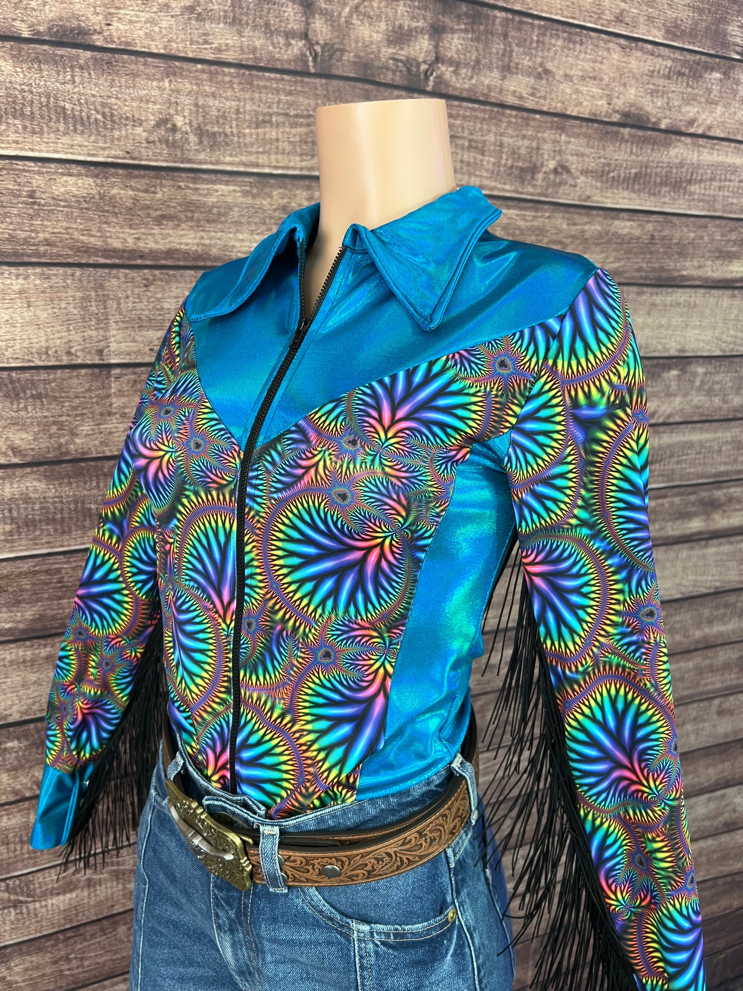 Radioactive/Peacock Rodeo Shirt