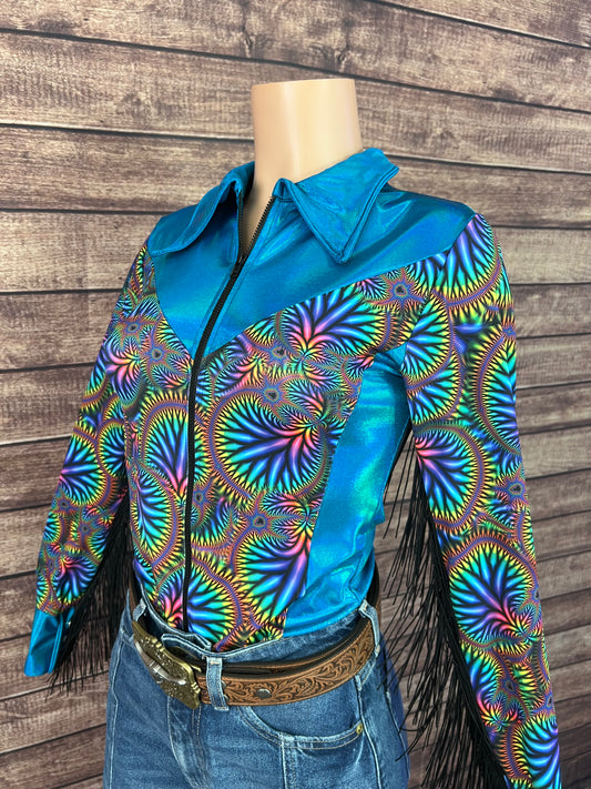 Radioactive/Peacock Rodeo Shirt