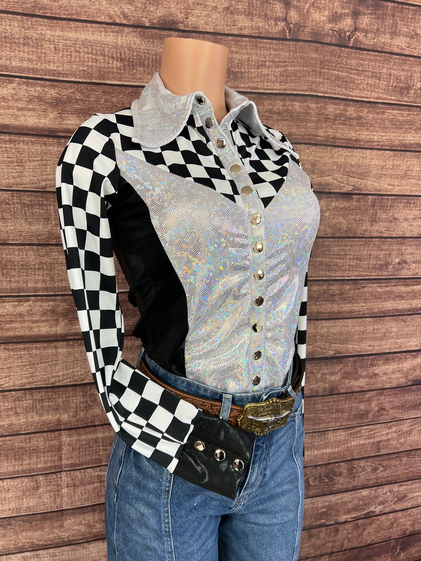 Checks on the Run Snap Front Rodeo Shirt
