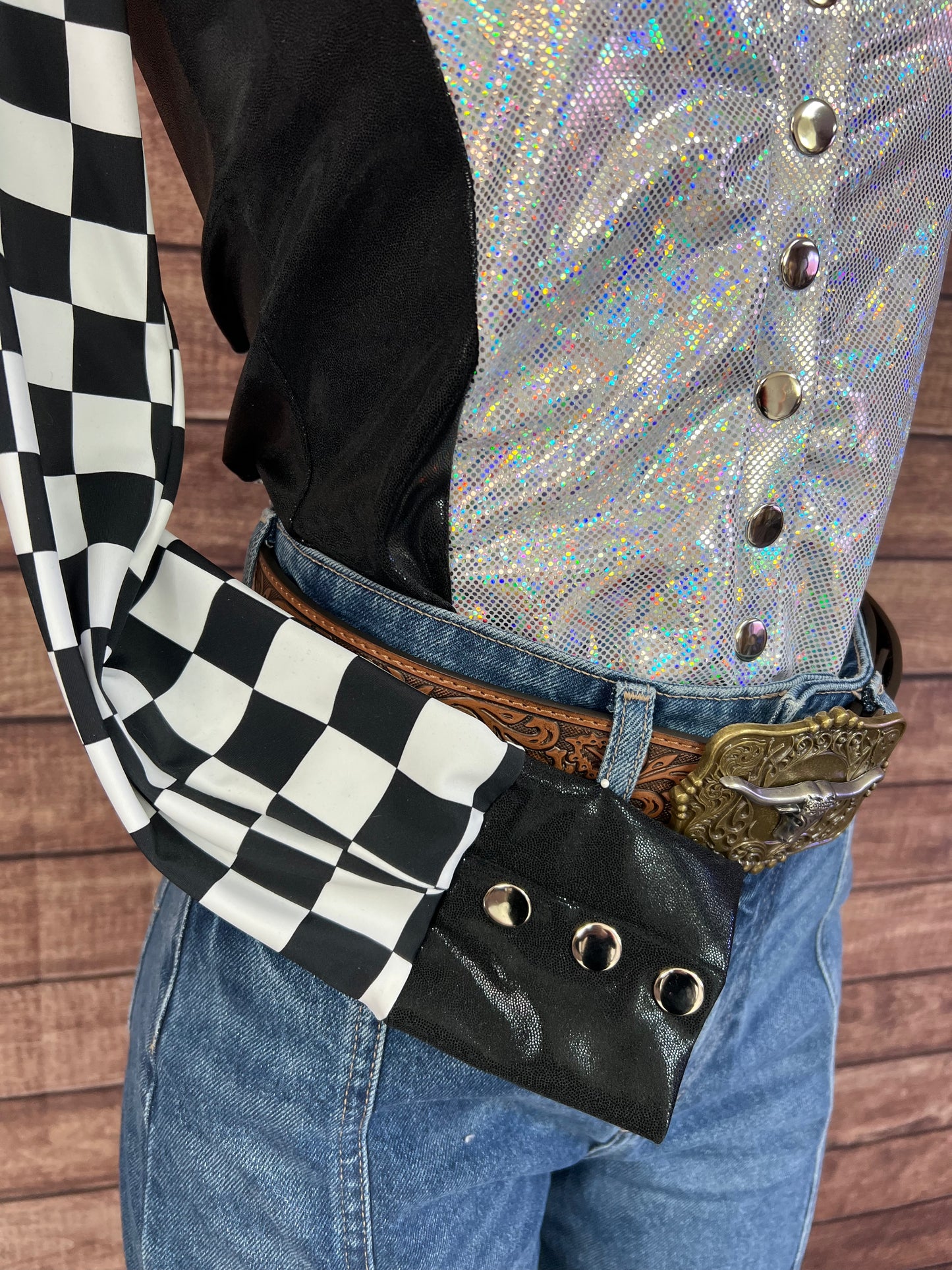 Checks on the Run Snap Front Rodeo Shirt