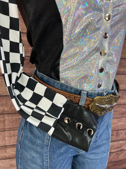 Checks on the Run Snap Front Rodeo Shirt