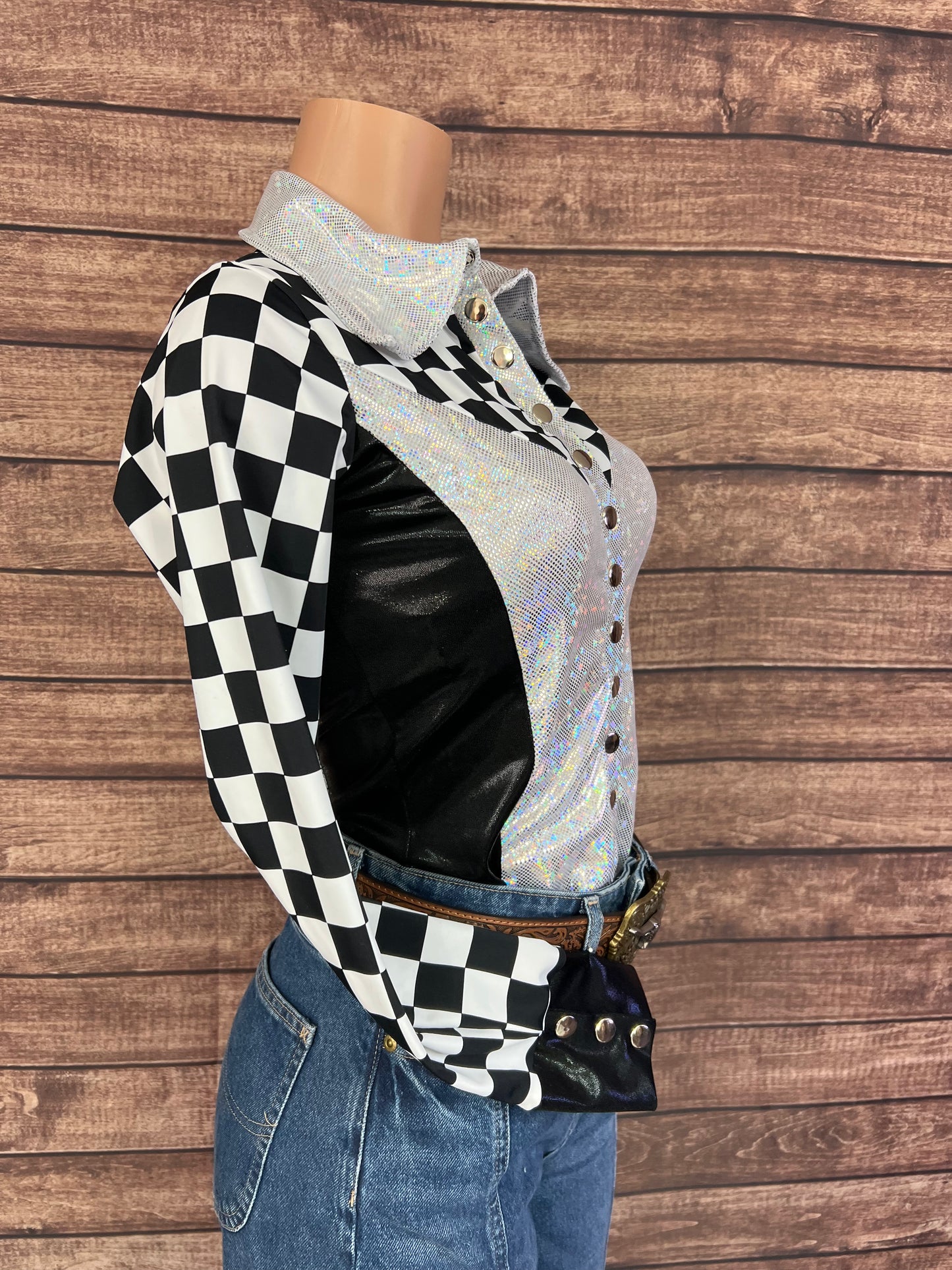 Checks on the Run Snap Front Rodeo Shirt