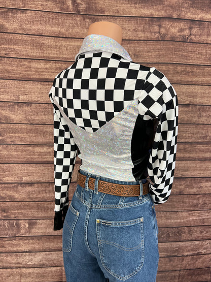 Checks on the Run Snap Front Rodeo Shirt