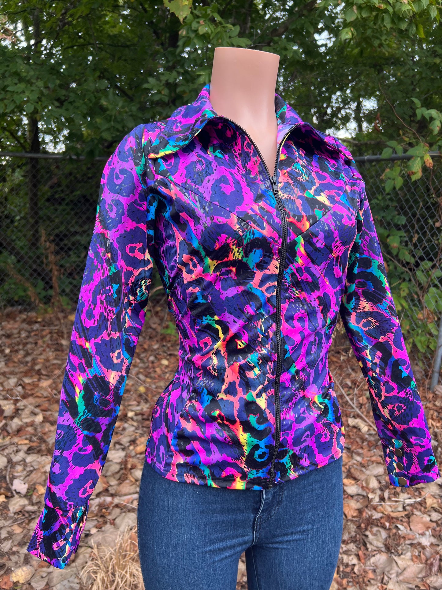 Rainbow Leopard Rodeo Shirt Rodeo Shirt Riverside Rodeo Shirts 