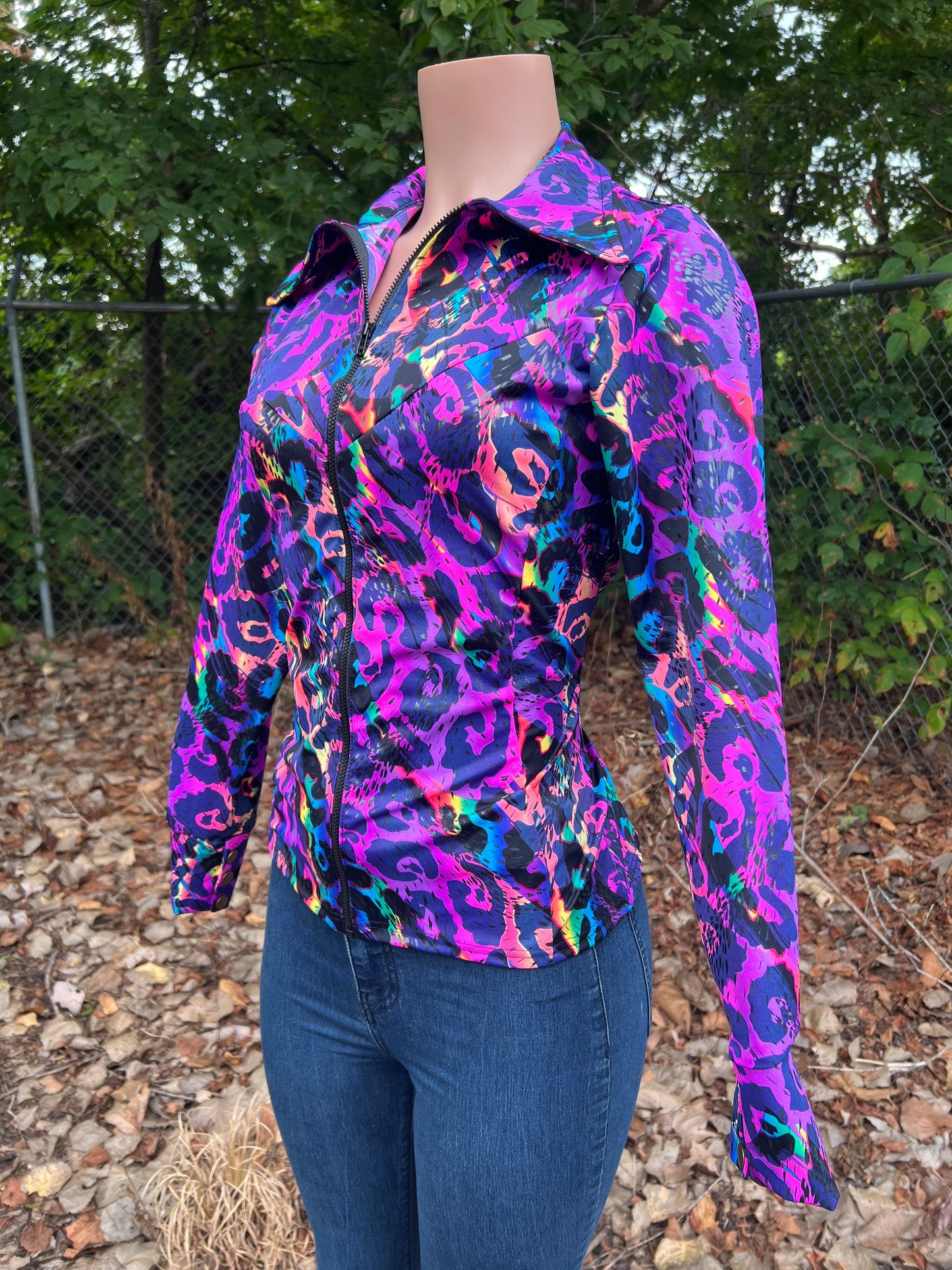 Rainbow Leopard Rodeo Shirt Rodeo Shirt Riverside Rodeo Shirts 